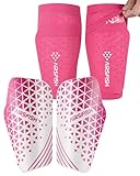 AIRSFISH Fußball-Schienbeinschoner für Kinder,Jugendliche und Erwachsene,Schienbeinschoner und Ärmel mit optimierten Taschen,Eva-Dämpfung zur Reduzierung von Aufprallverletzungen bei Fußballspielen