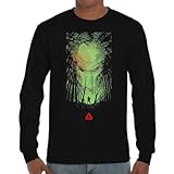 alien predator 2018 wikipedia Fan Art the Fan Tee Camiseta de Adulto de Manga Larga de Hombre Peliculas Predator Depredador, Alienígena, Alíen, Extraterrestre, Yautja 001 XXL