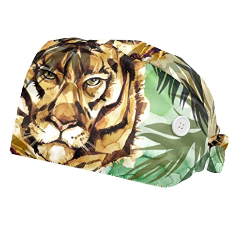 Casquettes de travail Tigres ajustables avec bandeau anti-sueur