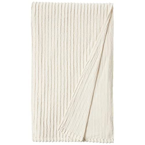 Beatrice Home Fashions Channel Chenille Bedspread, Queen, Ivory #TOP3