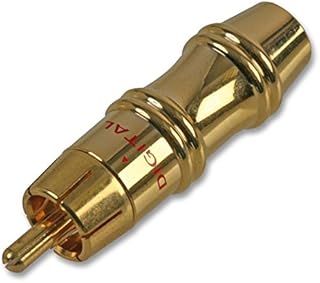 Pro Signal PSG03213 - Enchufe para fono, color dorado y rojo