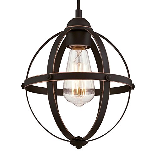 Westinghouse 6361900 Stella Mira One-Light Indoor Mini Pendant, Oil Rubbed Bronze Finish with Highlights by Westinghouse - Used condition - Image 2