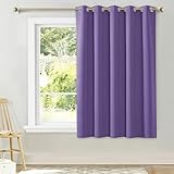 Picture of NICETOWN Bedroom Window Blackout Curtain Panel, Lilac Purple, 1 Panel, 70 x 63 inch, Thermal Insulated Blackout Drape/Drapery for Loft, Guestroom