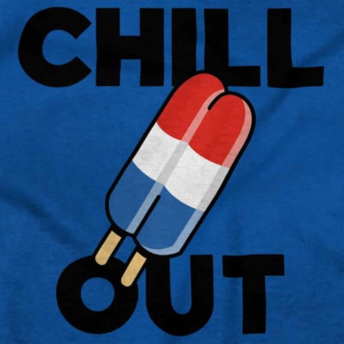 Brisco Brands Retro Chill Out Food Pun Popsicle Crewneck T Shirts Boy Girl2