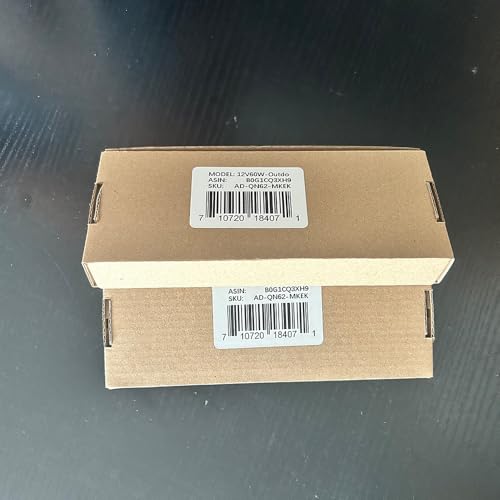 Image of 2pcs Packed IP67 Waterproof 60W 12V Power Supply LED Driver Transformer Adapter 100V-265V AC to 12V 5A DC Low Voltage Output for LED Light, Computer Project, Outdoor Light (2 Packed)