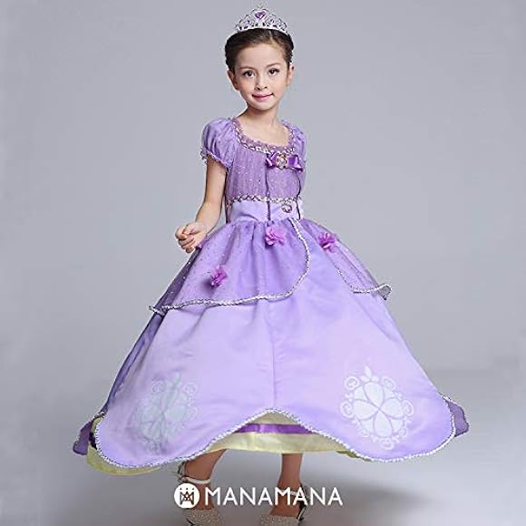 Amazon.co.jp: [MANAMANA] ソフィア 子供 ドレス プリンセスドレス 