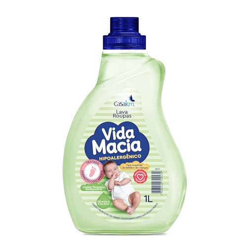 Amaciante de Roupa Infantil Bebê Vida Macia Casa Km (1 Litro, Glicerina & Camomila)