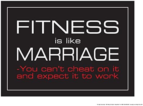Fitness is Like Marriage 18" X 24" Poster
