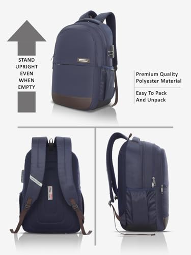 Image of Lavie Sport 35L Zenith | 19 Inch | Fits Upto 15 Inch Laptop Backpack | Laptop Compatiable | Rain Cover | Combi Lock | College Bag | for Men & Women