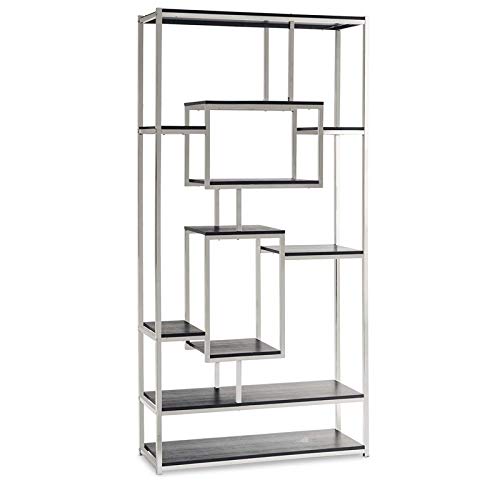 Bowery Hill Bookshelf In Chrome #TOP5