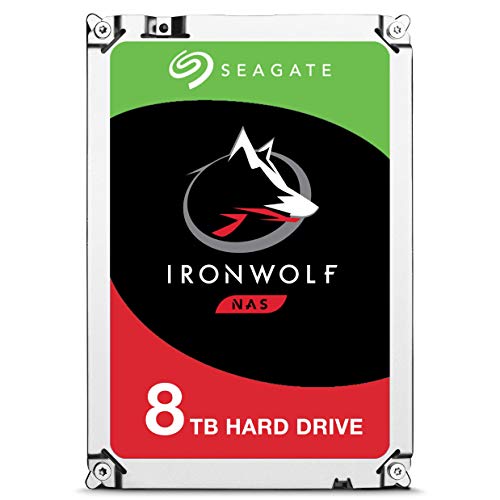 Seagate IronWolf 8 TB 3.5 inch Internal Hard Drive for 1-8 Bay NAS Systems (7200 RPM, 256 MB Cache up to 210 MB/s, 180 TB/Year Workload Rate) (Certified Refurbished)