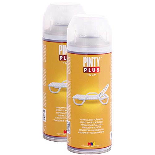 Pintyplus Tech - Espray de imprimación (plástico, 2 unidades), transparente