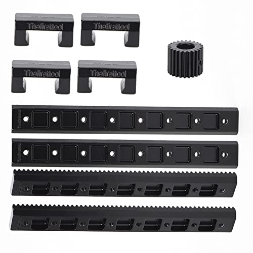 Hilitand Industrial Robot Zinc Alloy Sliding Rail and Gear Set High Wear Rack and Pinion with Extension Capability for Linear Motion Robot Parts