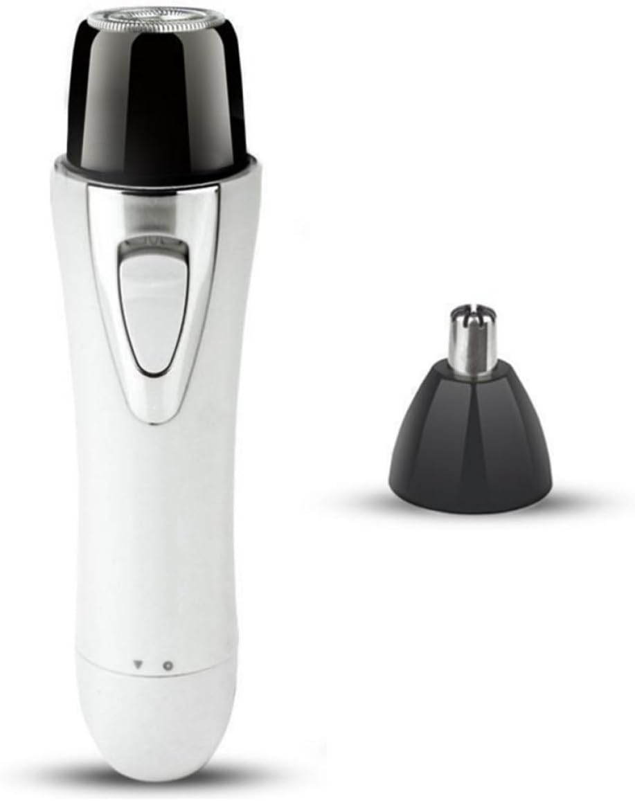 Electric Nose Hair Trimmer 4-in-1 USB Rechargeable Multi-Function Hair Removal Machine for Men with Nose Ear Eyebrow Cutter White for Personal Grooming