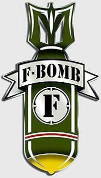 F-Bomb Vinyl Sticker Decal Cars Trucks Vans Walls Laptop 2 inch Set of 2