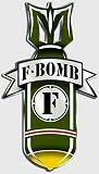 F-Bomb Vinyl Sticker Decal Cars Trucks Vans Walls Laptop (2 inch (Set of 2))