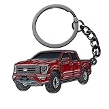 SINLAKUA F150 Keychain with Raised Details for Ford Key chain Accessories 3D Model Pickup truck Styl