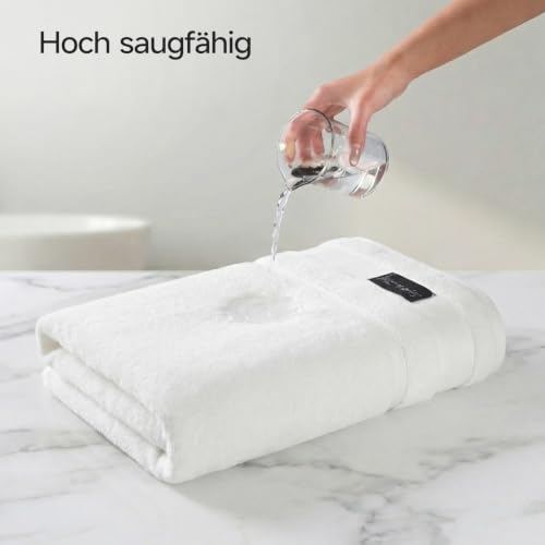 REDKISS 2 Badehandtuch Groß 160 x 80 cm,100% baumwolle Badetuch für Bad – Ansicht 3