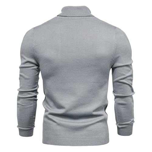 Muscularfit Mens Long Sleeve Sweaters Casual Casual Turtleneck Sweater Winter Thermal Business Casual Pullover Knit Sweater4