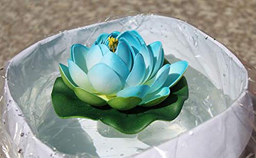Ewanda store Set of 4pcs Floating Pond Decor Water Lily/Lotus Foam Flower
