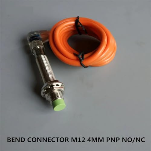 Sensor inductivo PNP M12: detección precisa de 4mm con conector 4