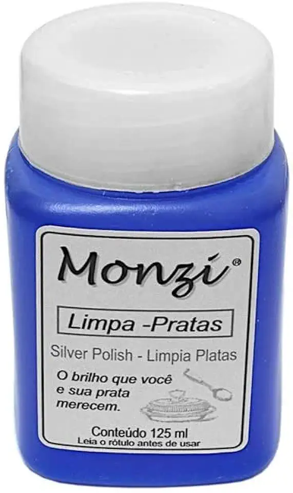 Limpa Prata Monzi 125 ml Limpeza e Brilho