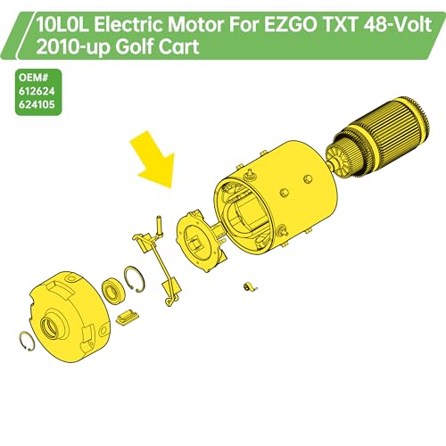 10L0L Electric Motor for EZGO TXT/Freedom 2010-up 48 Volt Golf cart, Stock Replacement for OEM# 612624, 624105 by 10L0L - Image 6