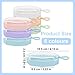 Cosmetic Cotton Pad Holder Pack of 6 Plastic Cotton Round Holder Polygonal Portable Travel and Sealed Suitable for Makeup Remover Cotton Cotton Balls Beads 6 Colors