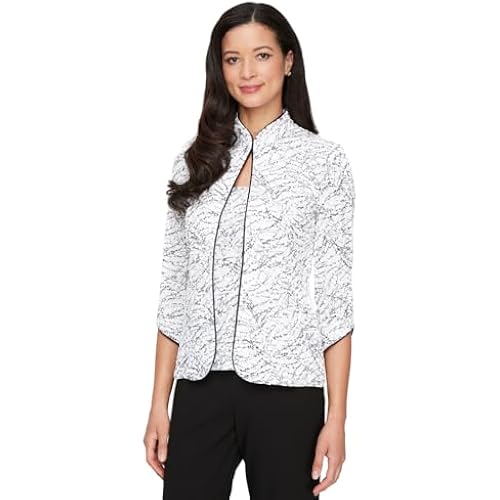 Alex Evenings Women's Top and Jacket Set