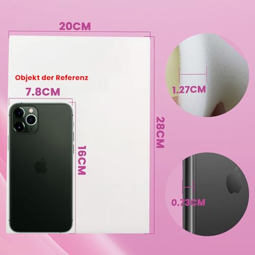 4 Pcs Lipo Schaumstoff-Pads für Post Chirurgie Bbl Schaumstoff Boards, Hilfe bei der Verwendung von Ab Board Compression Garments Tummy Tuck Lipo Chirurgie Schaum Blatt für die Erholung 8 X11