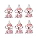 Produktbild shentaotao 6pcs Entzückende-Art-süßigkeit-Flaschen-Mini-Baby-Flasche Dusche Box Kunststoff-süßigkeit-Kasten-Nette Karikatur-süßigkeit Flasche (pink)
