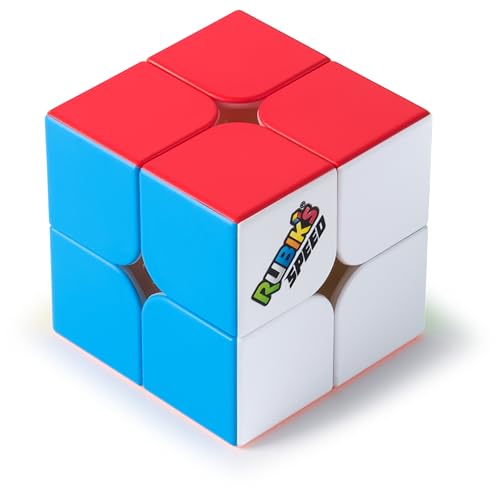 Image of Rubik's Cube, 2x2 Speed Cube for Super Fast Solves, Problem-Solving Brain Teaser, Classic Color-Matching Puzzle, Fidget Toy, Sensory Puzzle for Adults, Teens, Kids, for Ages 8 & Up