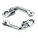 XKH- Kit 112- Chrome 5" Long Angled Adjustable Highway Foot Peg MountKit Compatible with 1.25" (1-1/4") Engine Guard Harley Davidson Street 500 XG500/ 750 XG750 [B01LWUBI29]