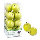 FloraCraft 15 Piece Decorative Mini Fruit Green Apple