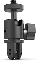 Vista 1 de Soporte de cámara de aluminio con rotación de 360 grados, montaje de adaptador ajustable de tornillo de 1/4, compatible con GoPro Hero