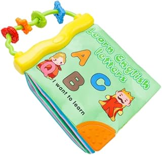 Sirecal Baby Sensory Book Toys - High Contrast Soft Books Toy for Newborn Crinkle Cloth Book First Gift Babies Early Development Bath Book Toys for Infants 0 3 6 12 Months