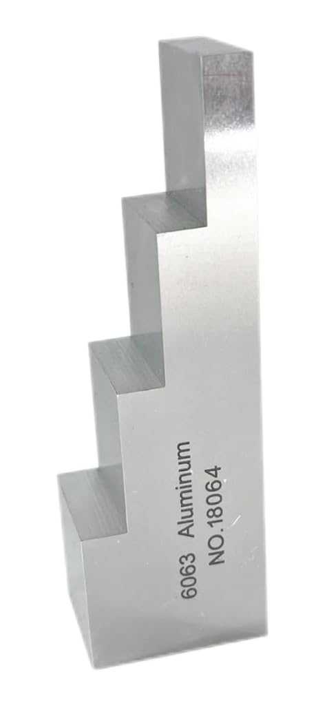 6063 Aluminum 4 Step Test Calibration Block for Ultrasonic Thickness Gauge Thickness 0.250" 0.500" 0.750" 1.000"