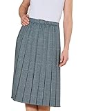 Karorock mit warmem Griff Chums 63,5-cm-Faltenrock für Damen Grau 46