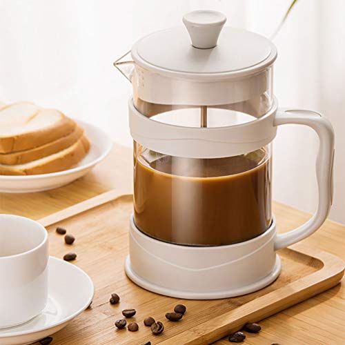 Image of French Press Coffee Maker, Heat Resistant Borosilicate Glass Coffee Pot Percolator, Coffee Brewer with Filtration, Tea Maker Filters (800ml /27oz)