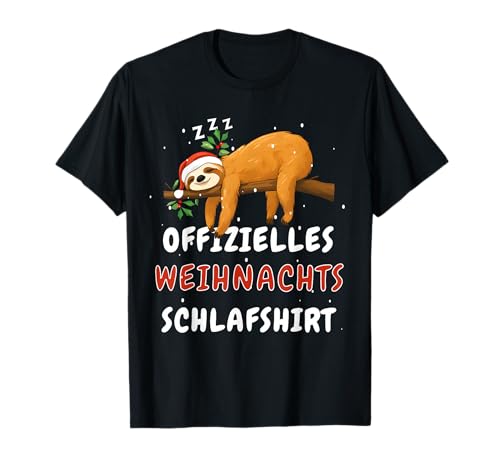 Faultier mit Weihnachtsmütze Morgenmuffel Damen Offizielles...