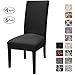 Fuloon 6 Pack Super Fit Stretch Removable Washable Short Dining Chair Protector Cover Seat Slipcover for Hotel, Dining Room, Ceremony, Banquet Wedding Party