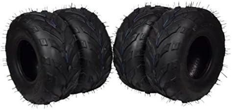 4 Set MASSFX MS 145/70-6 6Ply Go-Kart, Mini Bike, ATV, Lawn Tires 145x70-6 145x70x6 Side Bite Tread