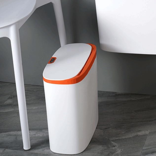 Smart Bathroom Trash Can Automatic Bagging Touchless Narrow Sensor Garbage Bin Home(D) image 5