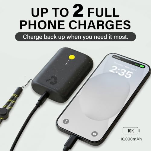 Image of Nimble Champ Portable Charger, 10000mAh Power Bank Fast Charging, 20W Dual USB-C Battery Pack with Cable, Travel Essential Power Bank for iPhone Galaxy Tablet iPad MacBook