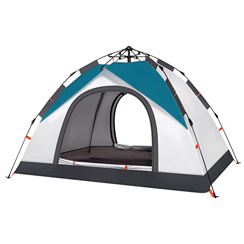 BRGOOD Camping Tent Pop up Tent, 2-3 Person Portable Tent Instant Easy Set up Tent Waterproof Windproof Automatic Tent for Hiking Camping Mountaineering