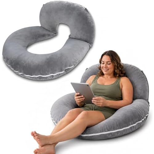 INSEN Reading Pillow, Back Pillow for Sitting in Bed and Couch, Gaming Pillow for Adults, Sit Up Support for Bed