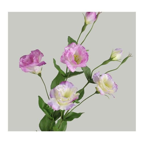 Fairdeco 1Pc Artificial Eustoma Lisianthus Flowers Fake Silk Flowers Arrangement Accessories 31 Inch Long Stems Diy Crafts Home Decoration thumb #3
