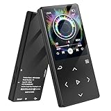 mp3プレーヤー 32GB 音楽プレイヤー bluetooth5.0 TFカード対応 mp3 プレイヤー スピーカー内蔵 ミュージックプレーヤー 多機能 目覚時計/FMラジオ/録音/電子ブック/会議/運動/旅行/語学学習用 超長再生時間 Black