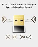Cudy AC650 Bezprzewodowy adapter WiFi 650Mbps USB do komputera PC z trybem SoftAP - Rozmiar Nano, karta sieciowa, Kompatybilny z systemem Windows XP / 7/8 / 8.1/10, Mac OS 10.6~10.11, czarny