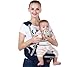 Baby Hip Seat Carrier Baby Waist Stool for Child Infant Toddler with Adjustable Strap Buckle Pocket Soft Inner Huge Storage (Dark Blue)